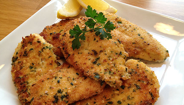 Pan Fried Chicken Breast
 Pan Fried Chicken Breast with Parsley and Pine Nuts