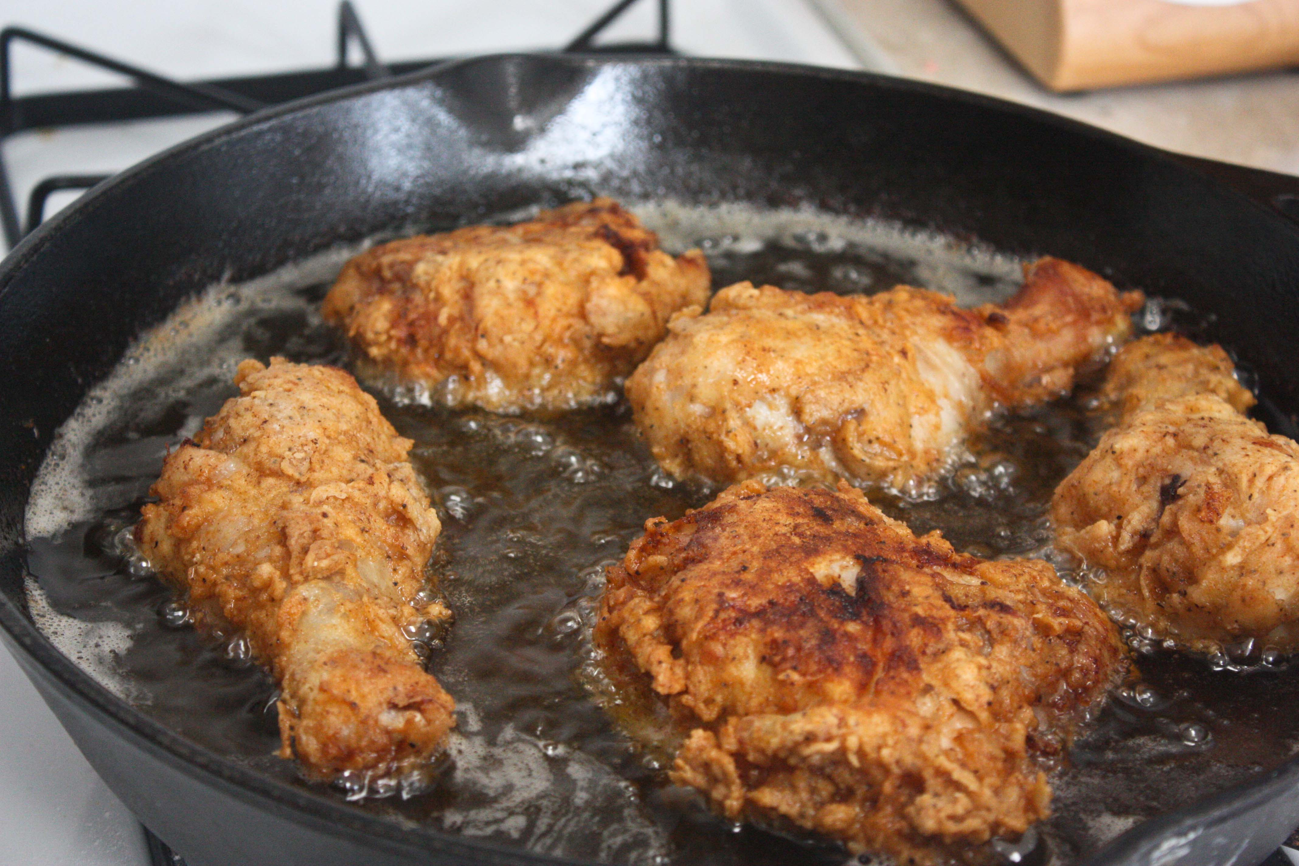 Pan Fried Chicken
 I pan frying not a thing in US mercial kitchens