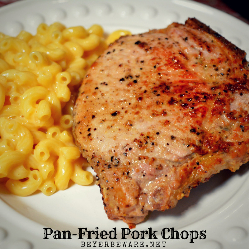 Pan Fry Pork Chops
 Pan Fried Pork Chops No Flour and Low Carb Beyer Beware