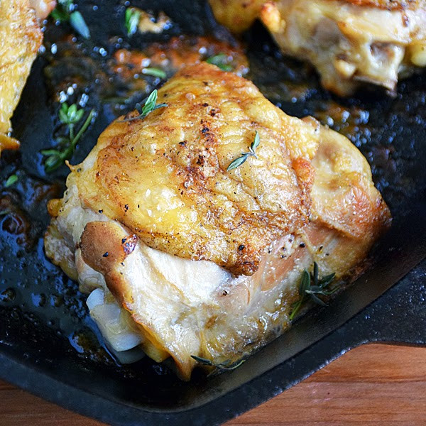 Pan Roasted Chicken Thighs
 Pan Roasted Chicken Thighs