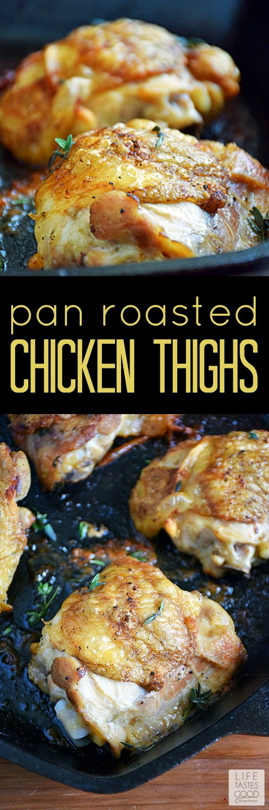 Pan Roasted Chicken Thighs
 Pan Roasted Chicken Thighs