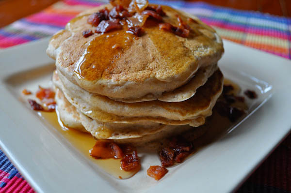 Pancakes And Bacon
 Apple Bacon Pancakes