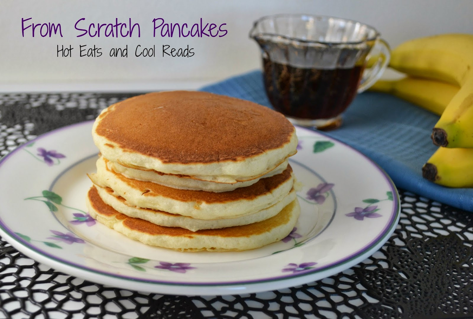 Pancakes From Scratch Recipe
 Hot Eats and Cool Reads Strawberries and Cream Crepes Recipe