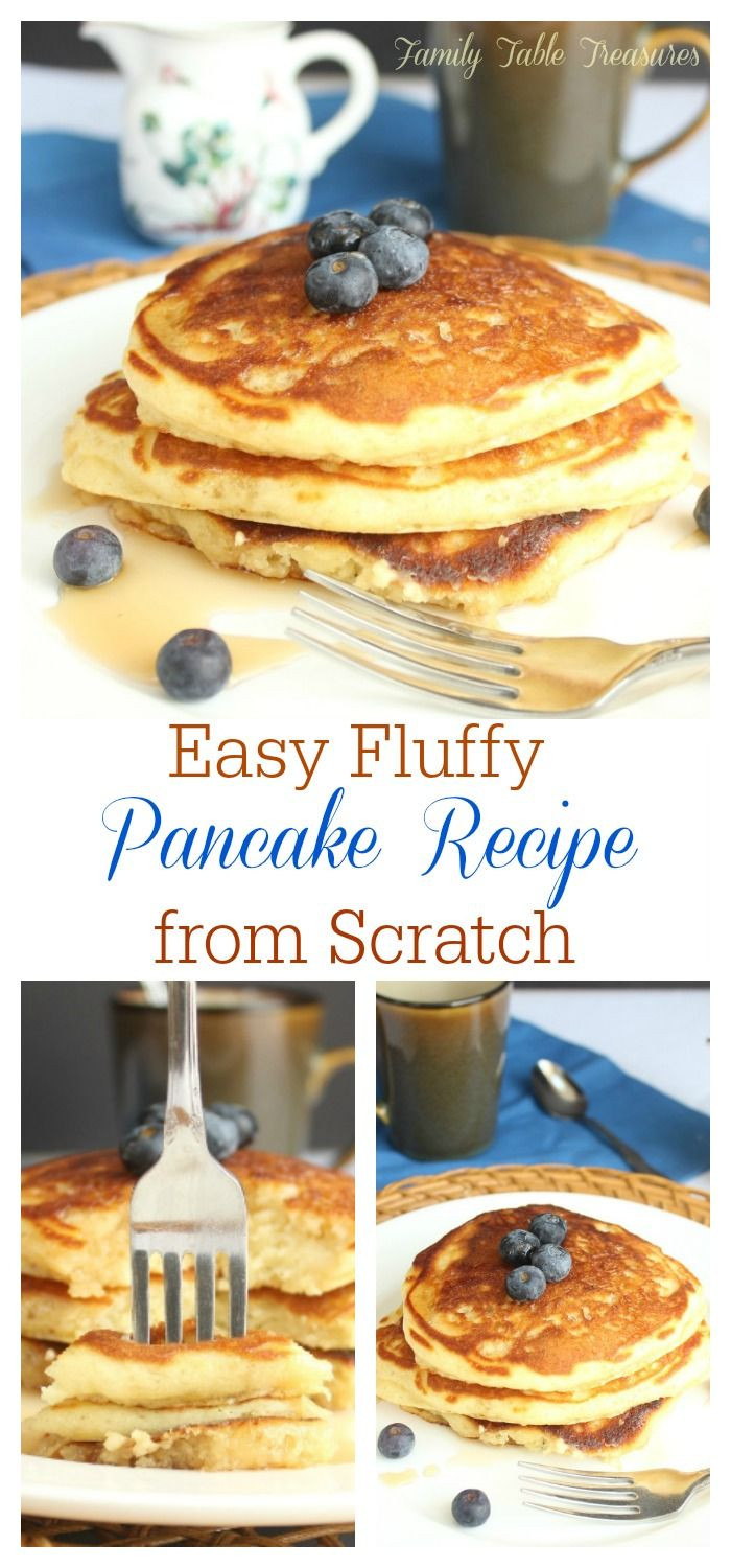 Pancakes From Scratch Recipe
 Easy Fluffy Pancake Recipe from Scratch Recipe