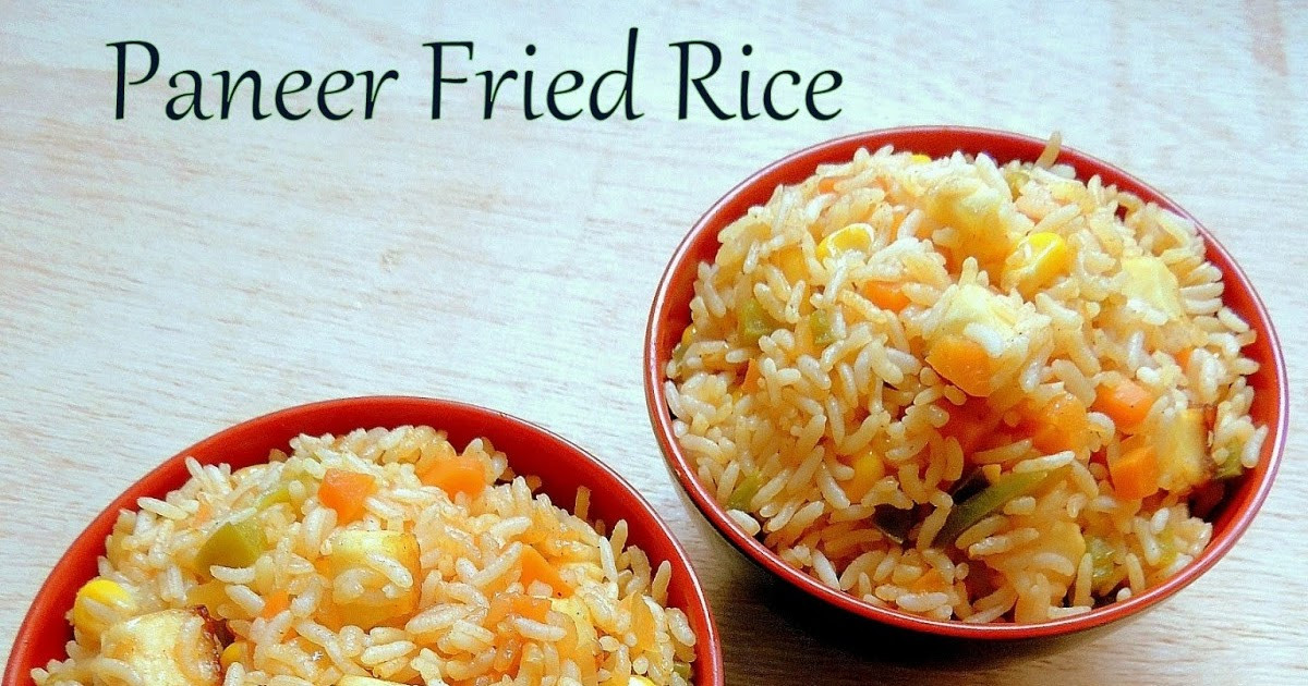 Paneer Fried Rice
 Priya s Versatile Recipes Paneer Fried Rice