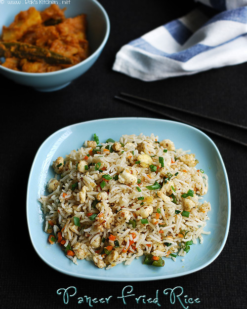 Paneer Fried Rice
 Paneer fried rice recipe