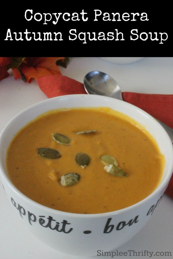 Panera Autumn Squash Soup
 Copycat Panera Autumn Squash Soup Recipe Simplee Thrifty