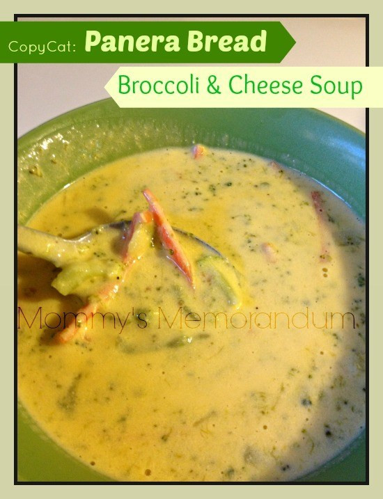 Panera Broccoli Cheddar Soup Recipe
 Copy Cat Panera Bread Broccoli Cheese Soup Recipe