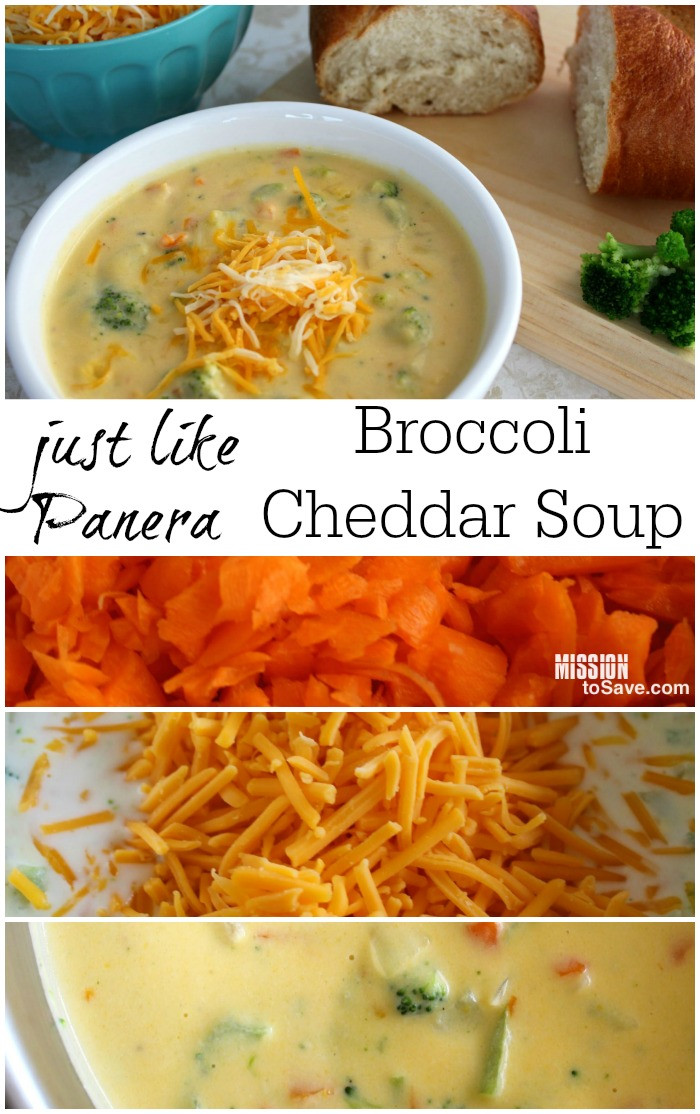 Panera Broccoli Cheddar Soup Recipe
 Just Like Panera Broccoli Cheddar Soup Recipe Mission