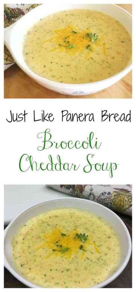 Panera Broccoli Cheddar Soup Recipe
 Easy Copycat Panera Bread Broccoli Cheddar Cheese Soup