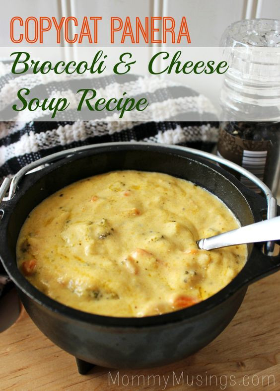 Panera Broccoli Cheddar Soup Recipe
 Panera Copycat Broccoli Cheddar Soup Recipe