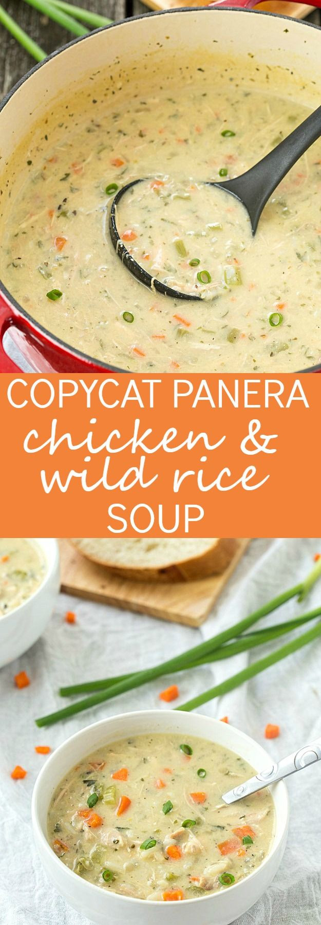 Panera Chicken And Wild Rice Soup
 Monchoso Copycat Panera Chicken and Wild Rice Soup