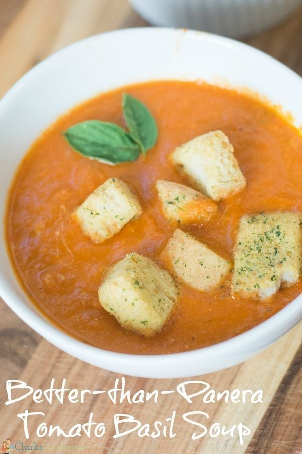 Panera Tomato Soup Recipe
 Better Than Panera Tomato Basil Soup