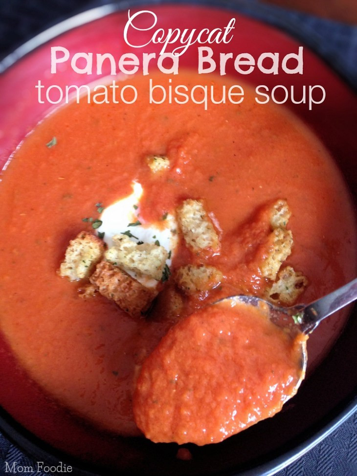 Panera Tomato Soup
 Copycat Panera Tomato Soup Recipe Creamy Tomato Bisque Soup