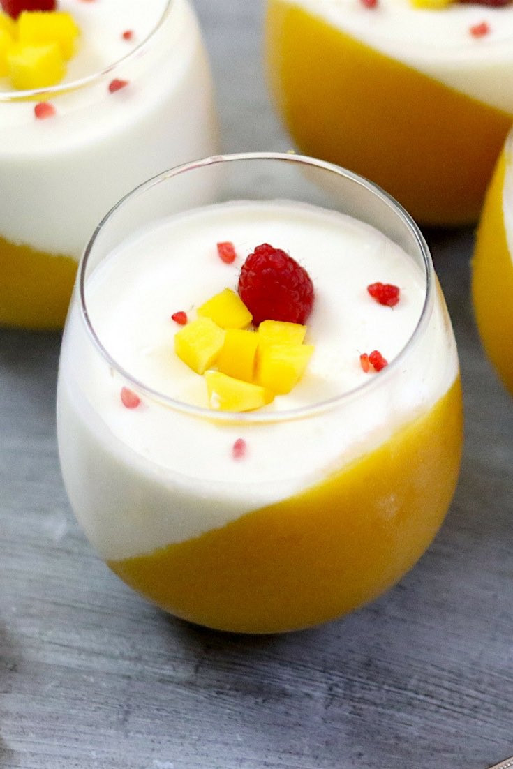 Panna Cotta Dessert
 Creamy Mango Panna Cotta Recipe with Video