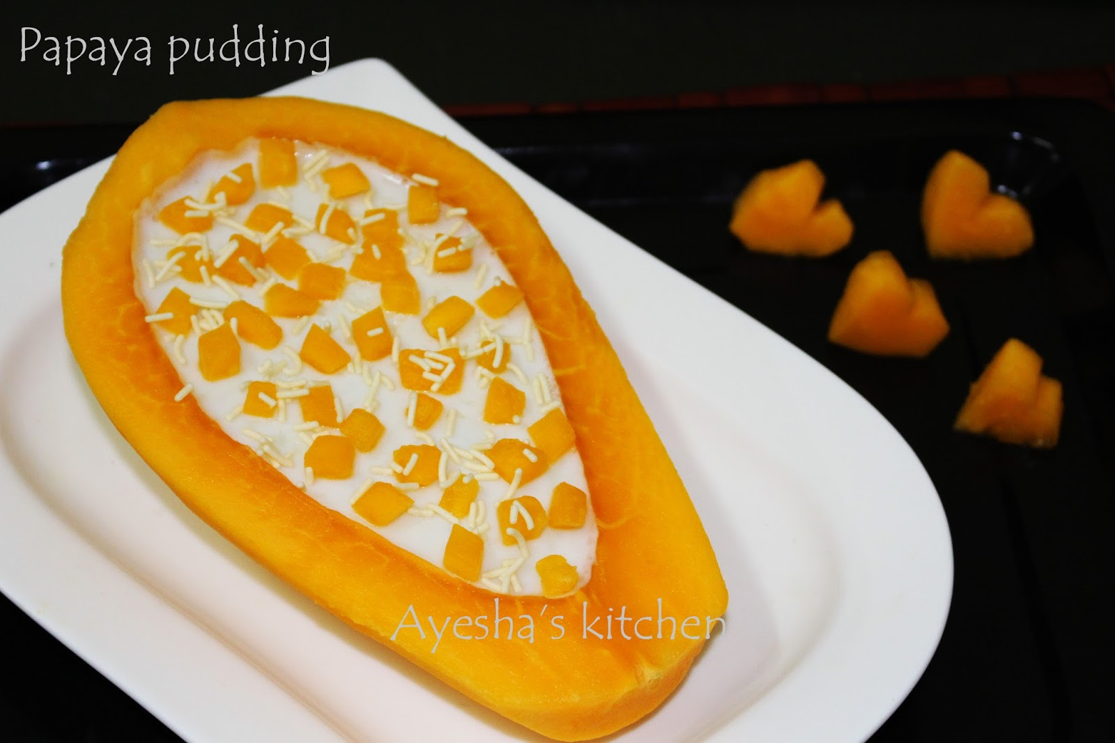 Papaya Dessert Recipe
 EASY DESSERT RECIPE PAPAYA PUDDING