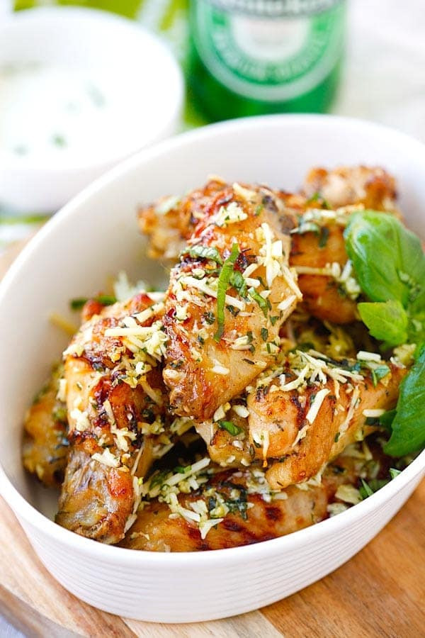 Parmesan Chicken Wings
 Baked Parmesan Garlic Chicken Wings