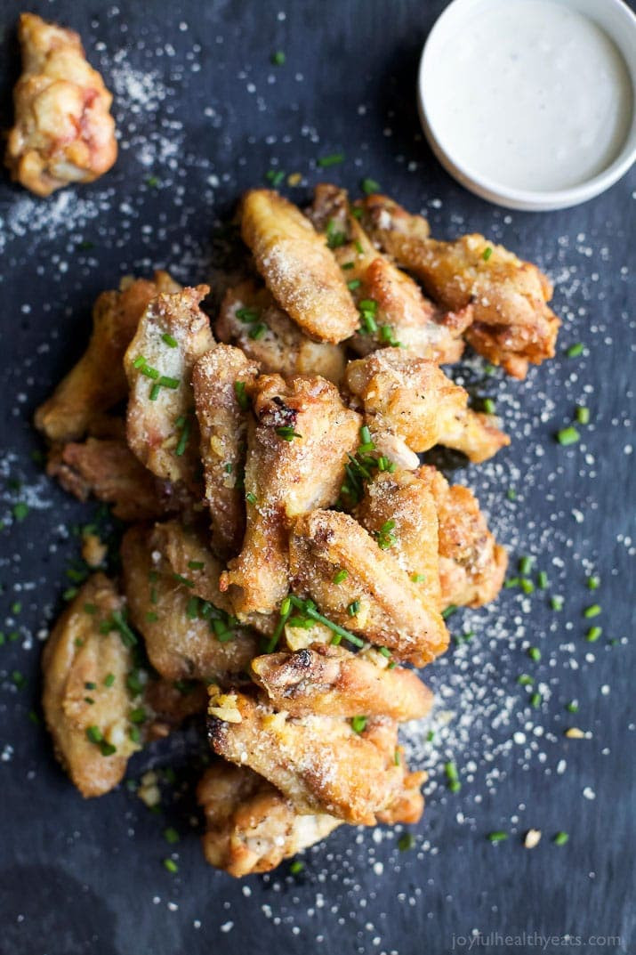 Parmesan Chicken Wings
 Crispy Baked Garlic Parmesan Chicken Wings