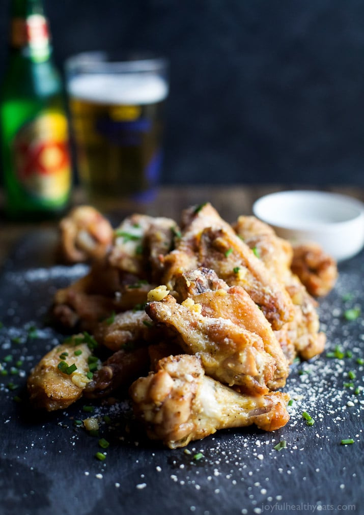 Parmesan Chicken Wings
 Crispy Baked Garlic Parmesan Chicken Wings