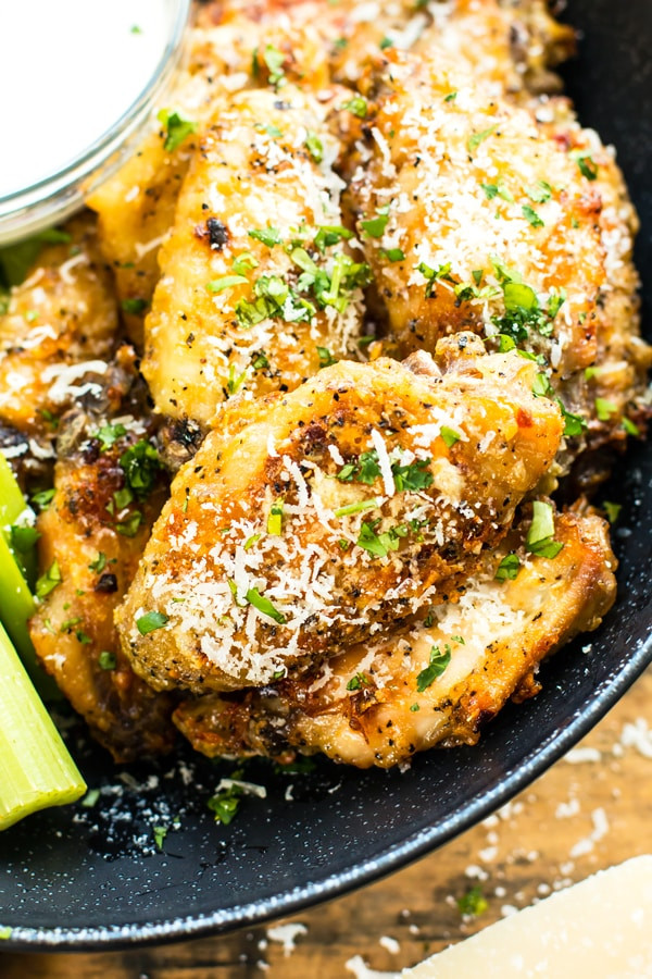 Parmesan Chicken Wings
 Parmesan & Garlic Baked Chicken Wings Gluten Free with L B