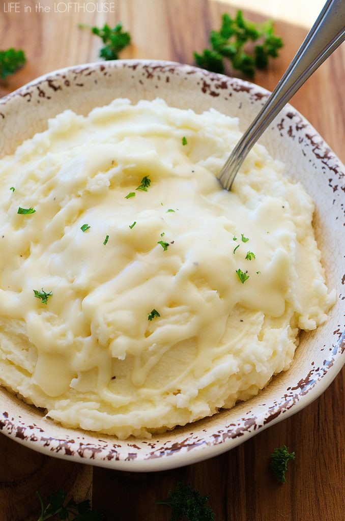 Parmesan Mashed Potatoes
 Garlic Parmesan Mashed Potatoes & Gravy