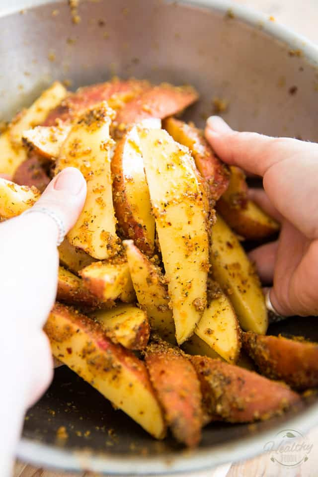 Parmesan Potato Wedges
 Oven Baked Garlic Parmesan Potato Wedges • The Healthy Foo