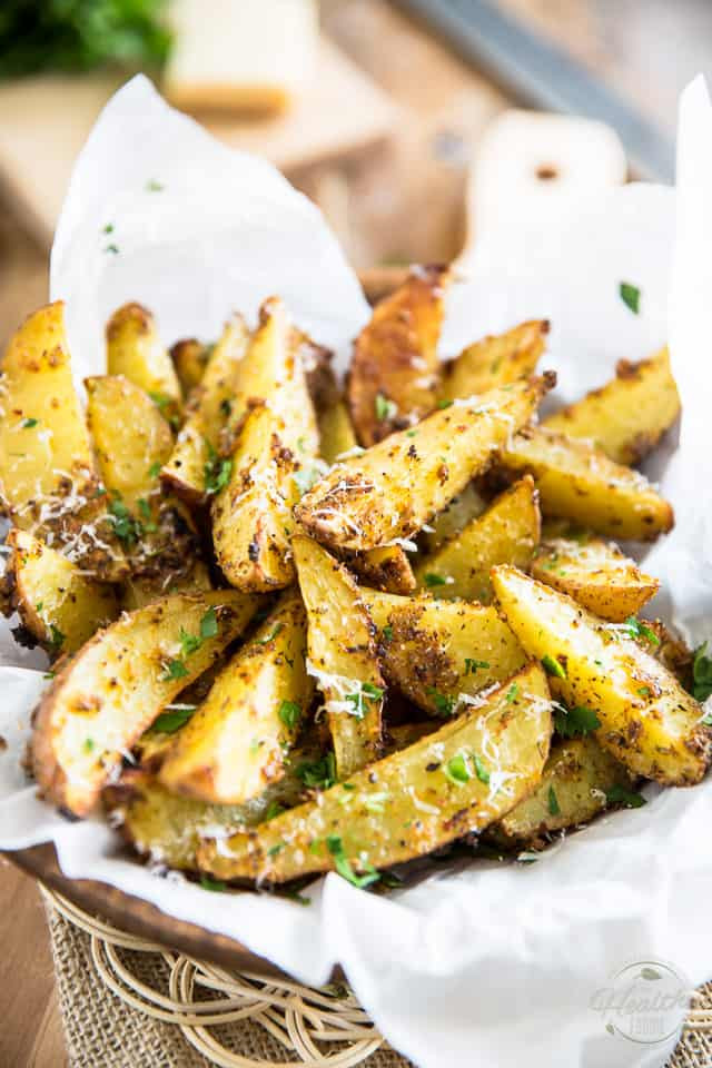 Parmesan Potato Wedges
 Oven Baked Garlic Parmesan Potato Wedges • The Healthy Foo