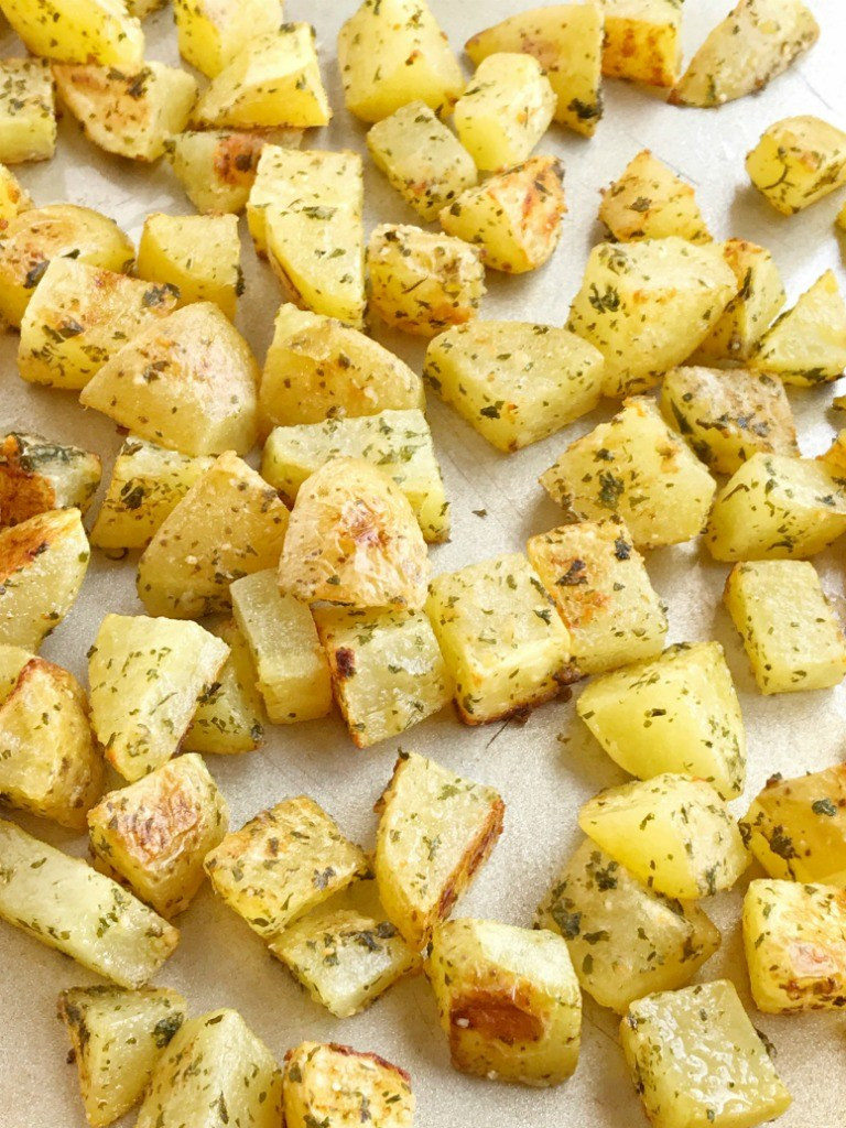 Parmesan Roasted Potatoes
 Parmesan Roasted Potatoes To her as Family