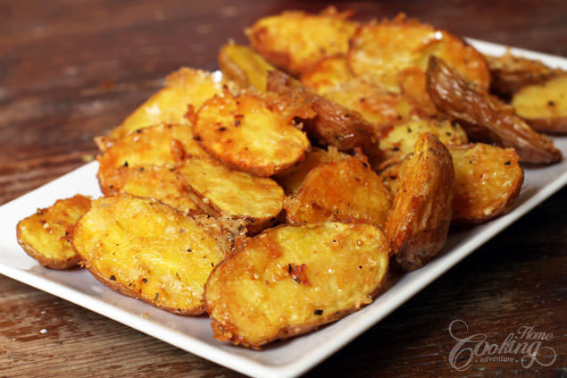 Parmesan Roasted Potatoes
 Parmesan Roasted Baby Potatoes Home Cooking Adventure