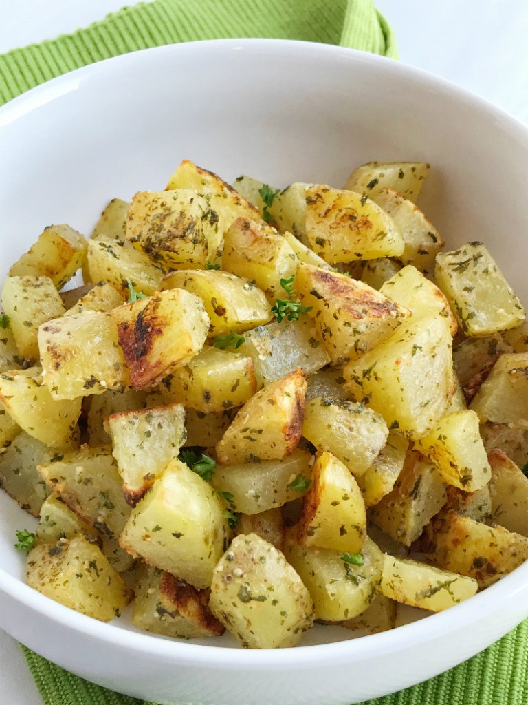 Parmesan Roasted Potatoes
 Parmesan Roasted Potatoes To her as Family