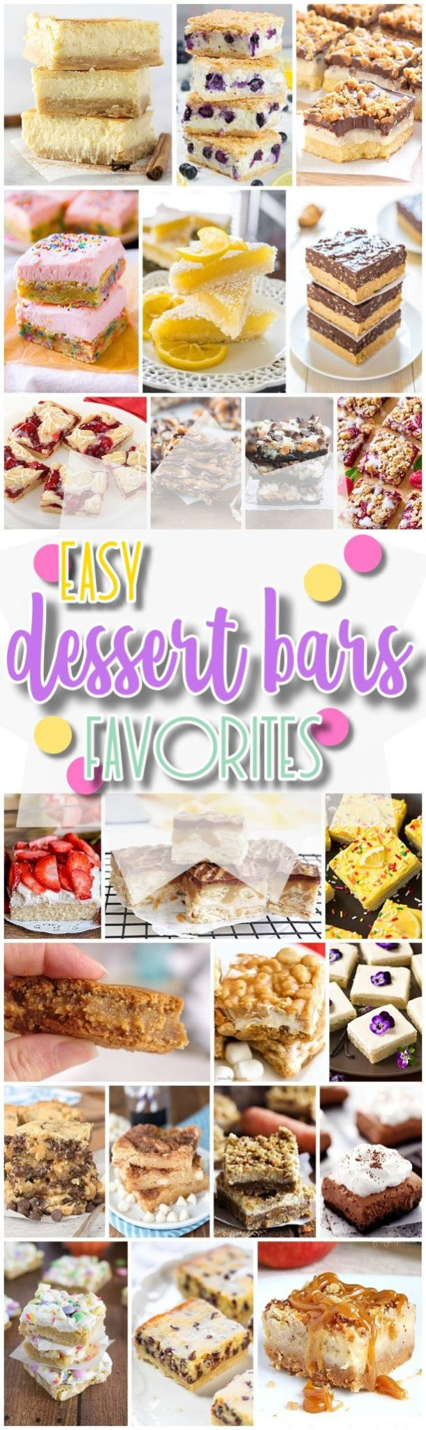 Party Desserts For A Crowd
 The Best Easy Desserts Bars Recipes – Favorite New Plus