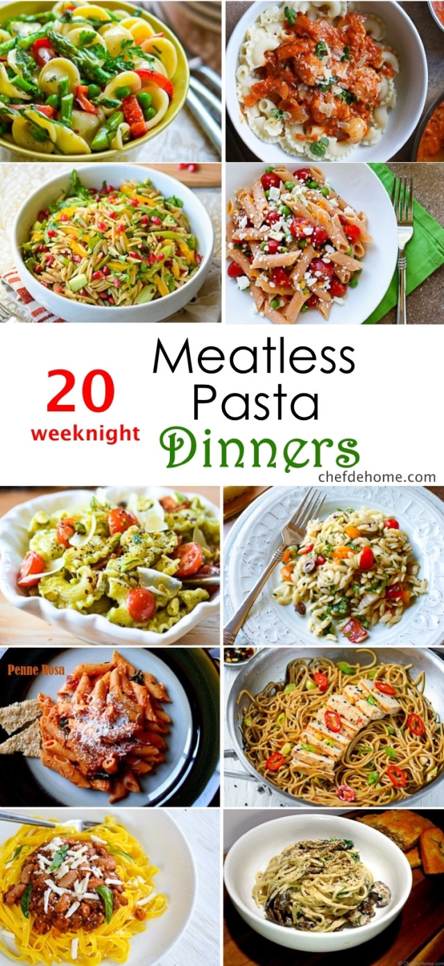 Pasta Dinner Ideas
 20 Weeknight Meatless Pasta Dinner Ideas Meals