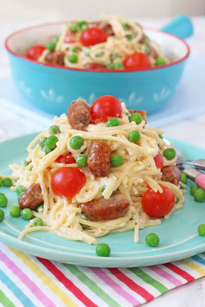 Pasta Recipes For Kids
 Quick Sausage Spaghetti For Kids My Fussy Eater