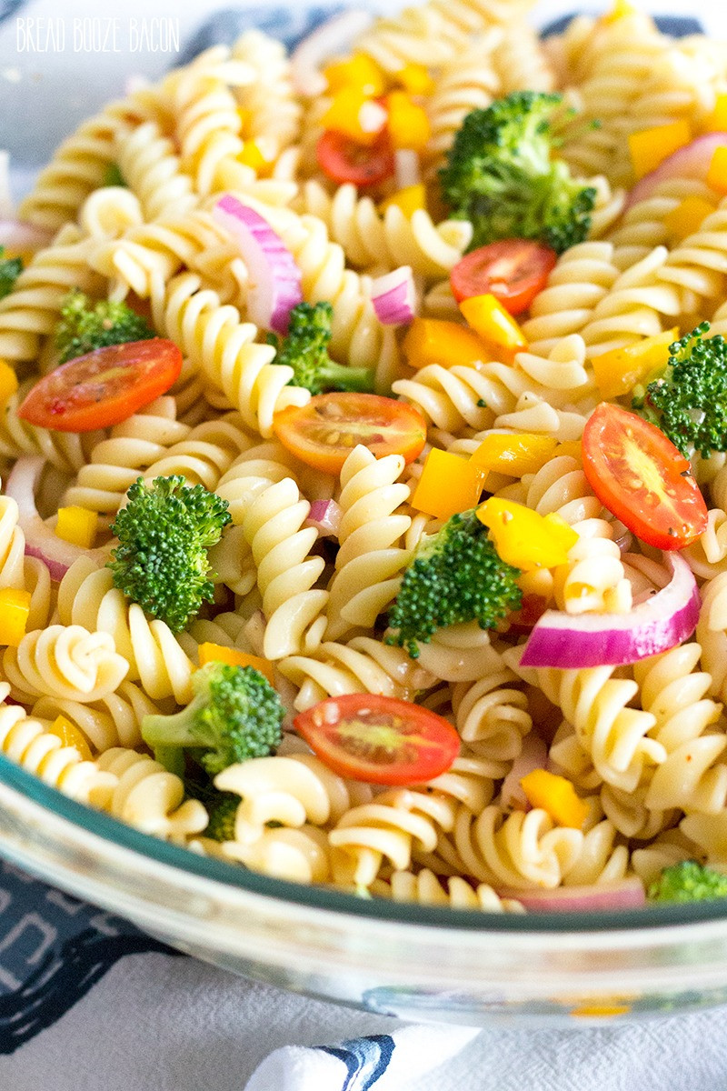 Pasta Salad Recipes Easy
 Easy Ve able Pasta Salad with Italian Dressing