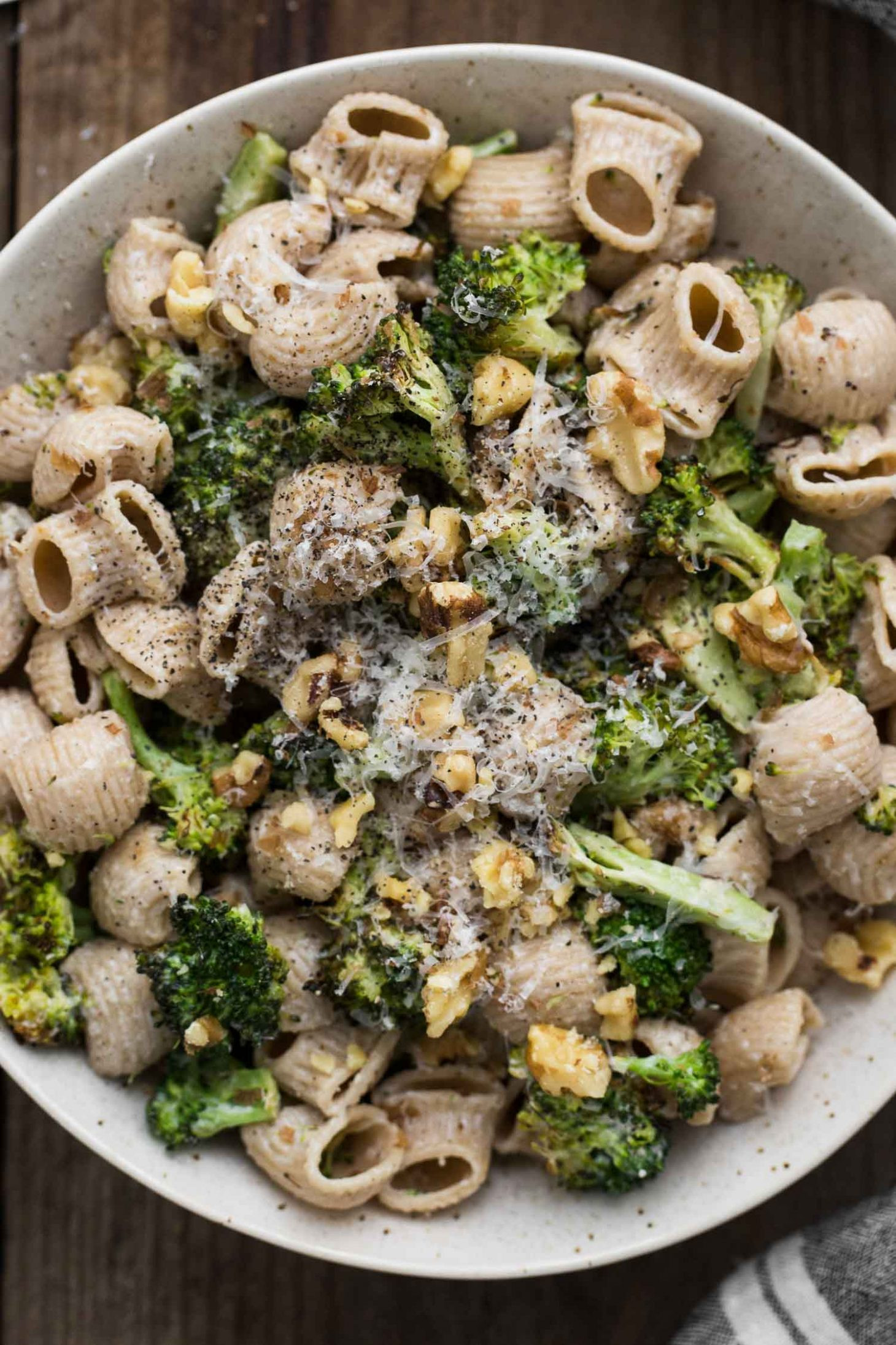 Pasta With Broccoli
 Roasted Broccoli Pasta with Roasted Garlic Goat Cheese