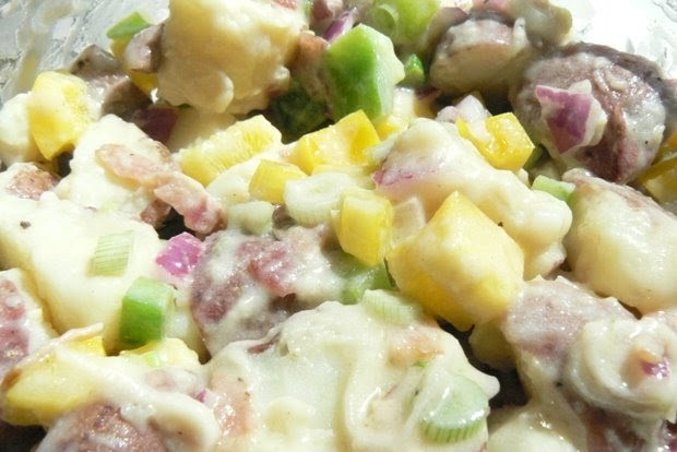 Paula Deen Potato Salad
 Mrs 4444 Cooks Paula Deen s Red Potato Salad with Bacon