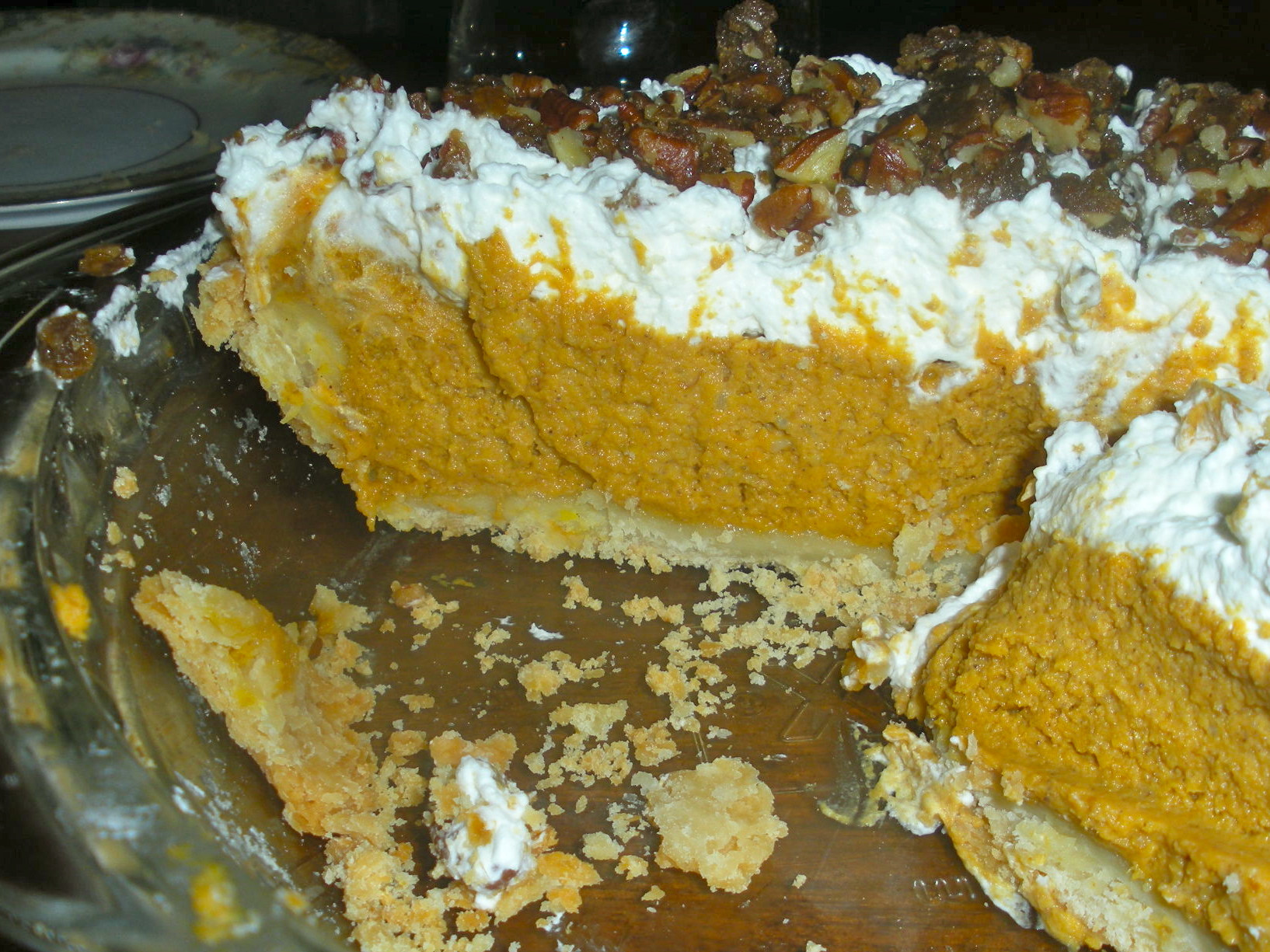 Paula Deen Pumpkin Pie
 Paula Deen s Rum Pumpkin Pie with Praline Pecans