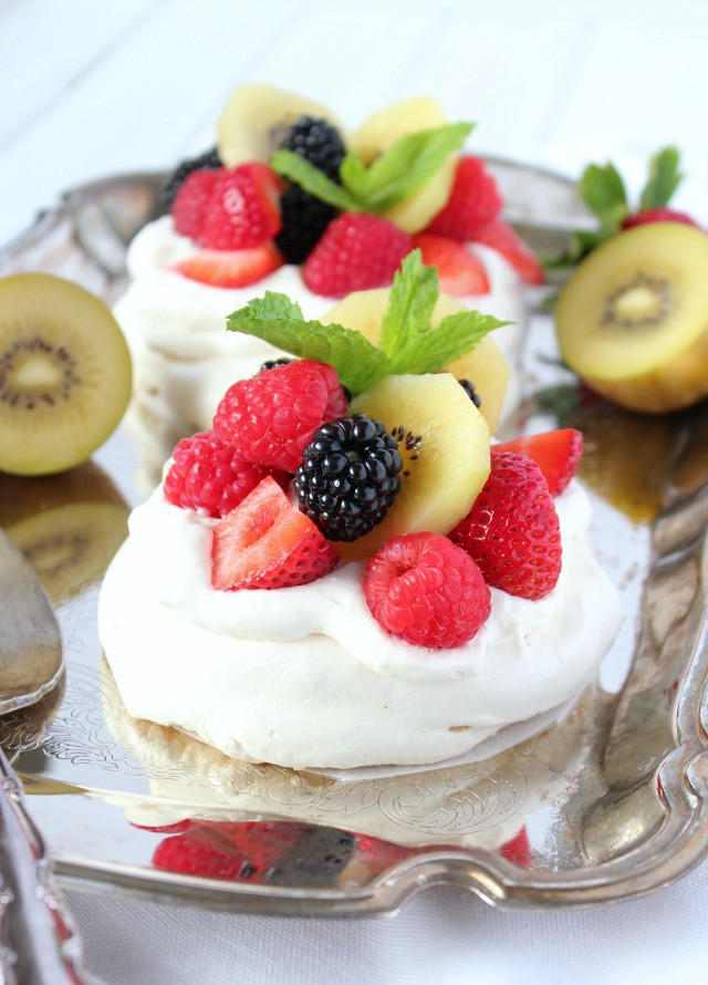 Pavlova Dessert Recipe
 Mini Pavlova with Summer Fresh Fruit Satori Design for