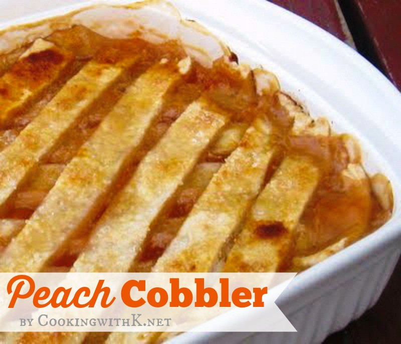 Peach Cobbler Pie
 Cooking with K A Southern Classic Old Fashioned