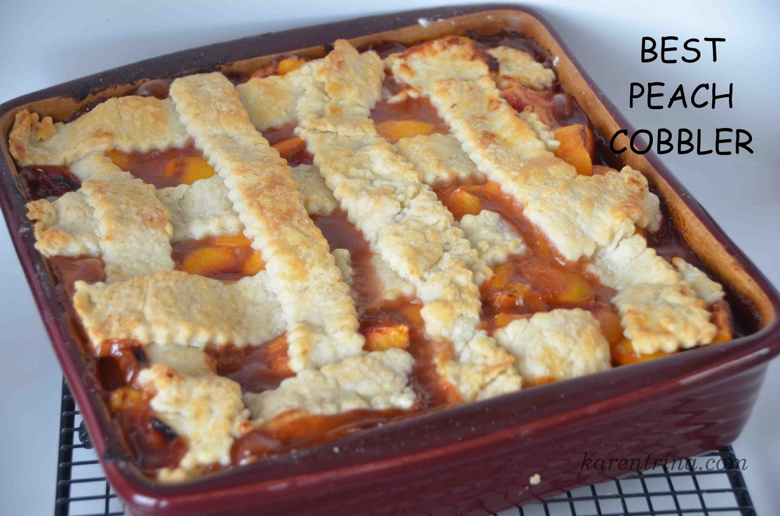 Peach Cobbler With Pie Crust
 KarenTrina Childress Family Favorites Friday Best Peach