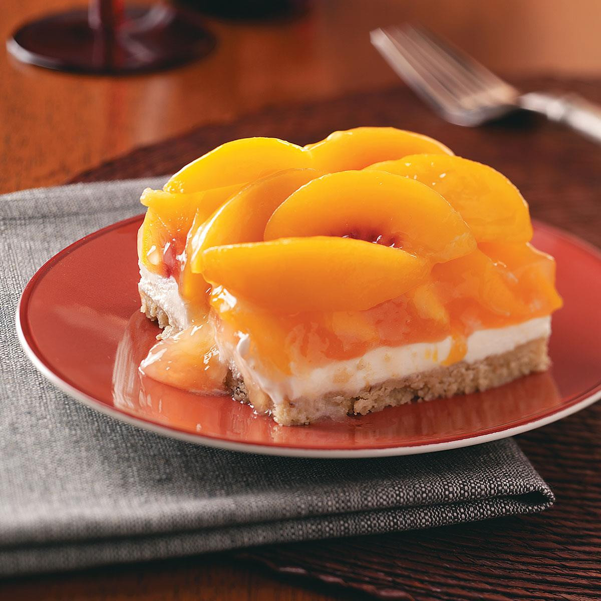 Peach Desserts Recipes
 Peaches & Cream Dessert Recipe