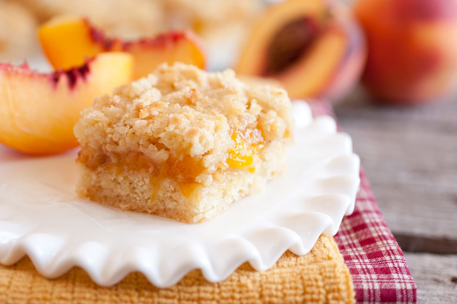 Peach Desserts Recipes
 Peach Crumb Bars Cooking Classy