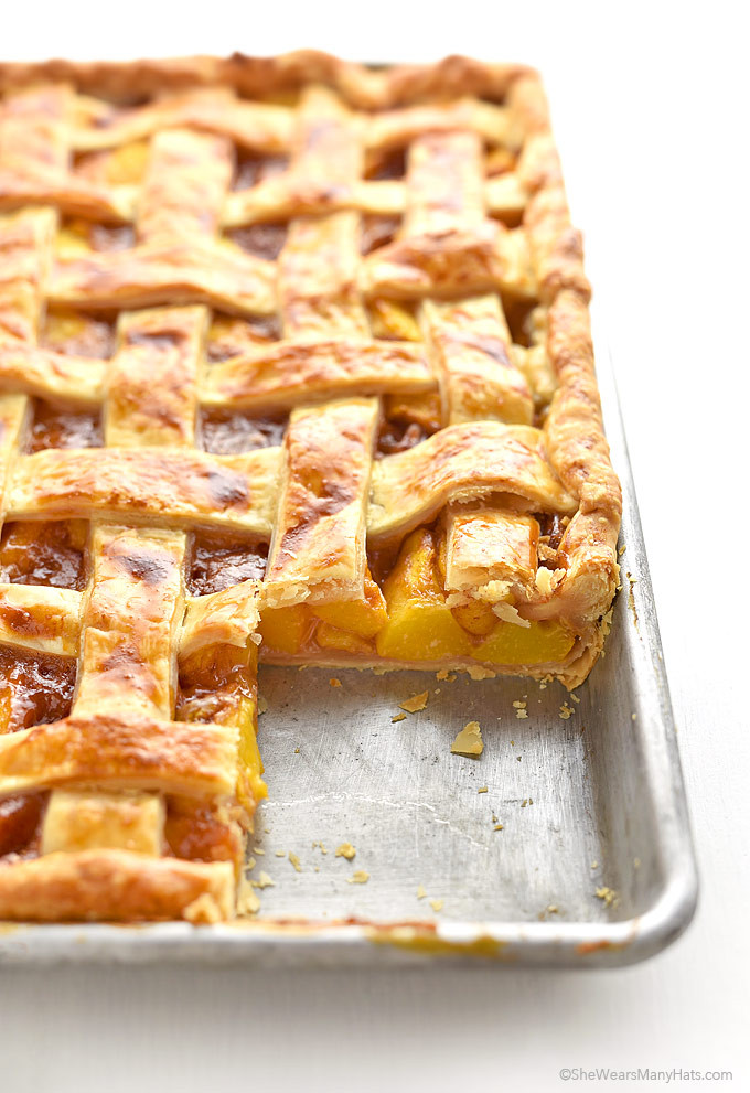 Peach Pie Recipes
 Peach Slab Pie Recipe