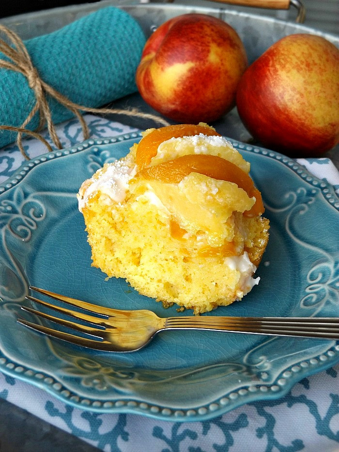 Peach Pound Cake
 Fresh Homemade Summer Peach Pound Cake Dessert