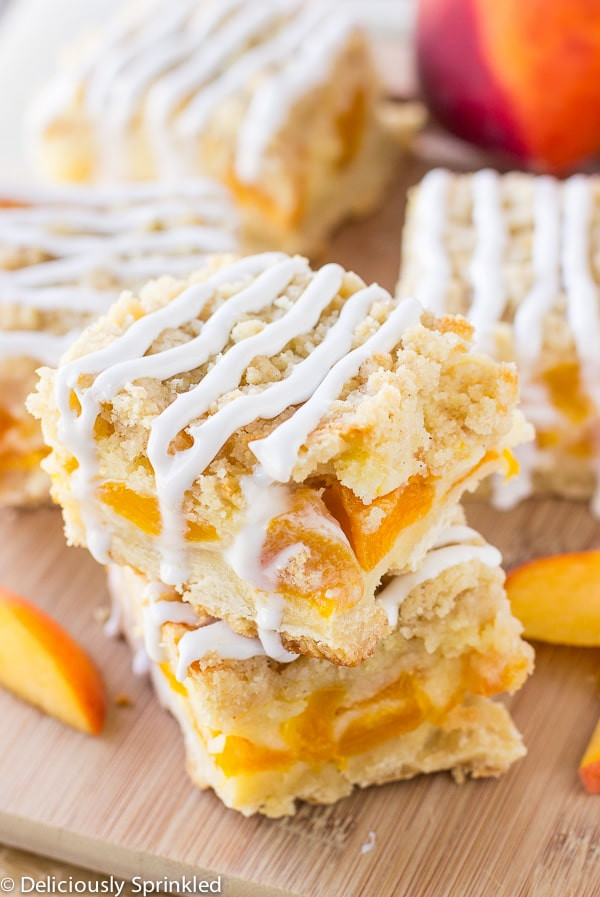 Peaches And Cream Dessert
 Peaches and Cream Bars