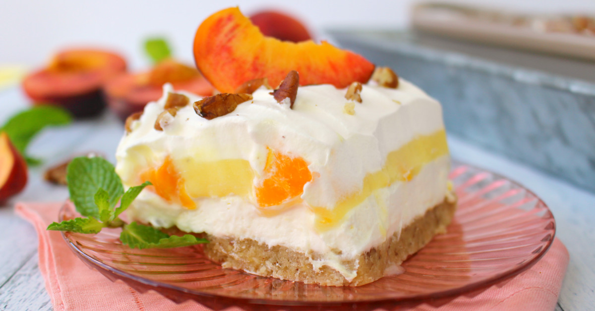 Peaches And Cream Dessert
 Peaches & Cream Dessert Bars Delightful E Made