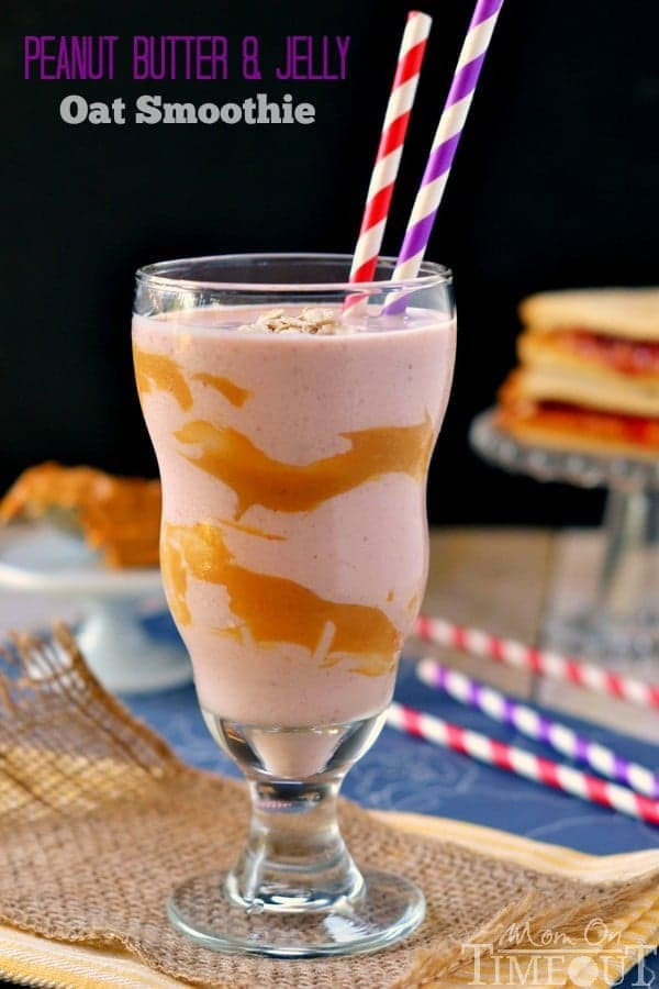 Peanut Butter And Jelly Smoothies
 Peanut Butter and Jelly Smoothie Mom Timeout