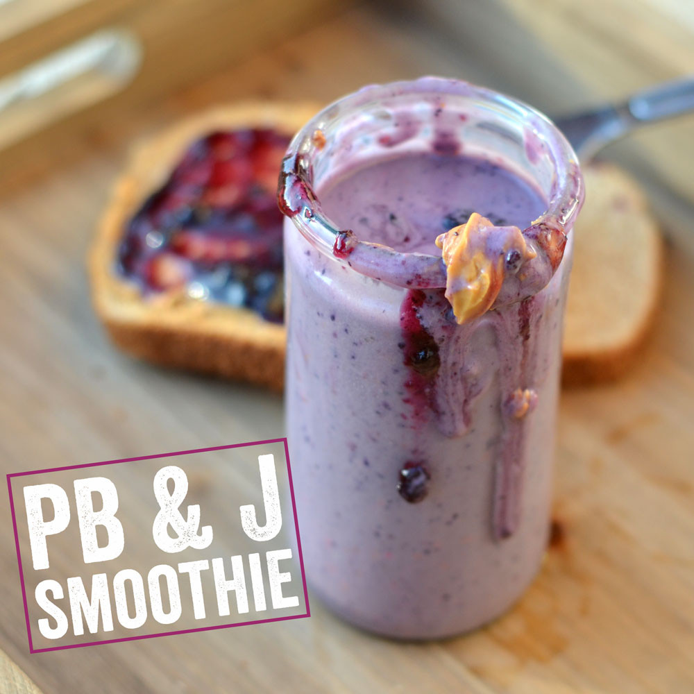 Peanut Butter And Jelly Smoothies
 Peanut Butter and Jelly Protein Smoothie Fit Foo Finds