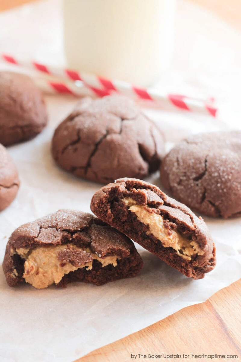 Peanut Butter Chocolate Cookies
 Chocolate Fudge Peanut Butter Cookie Stuffed Cookies