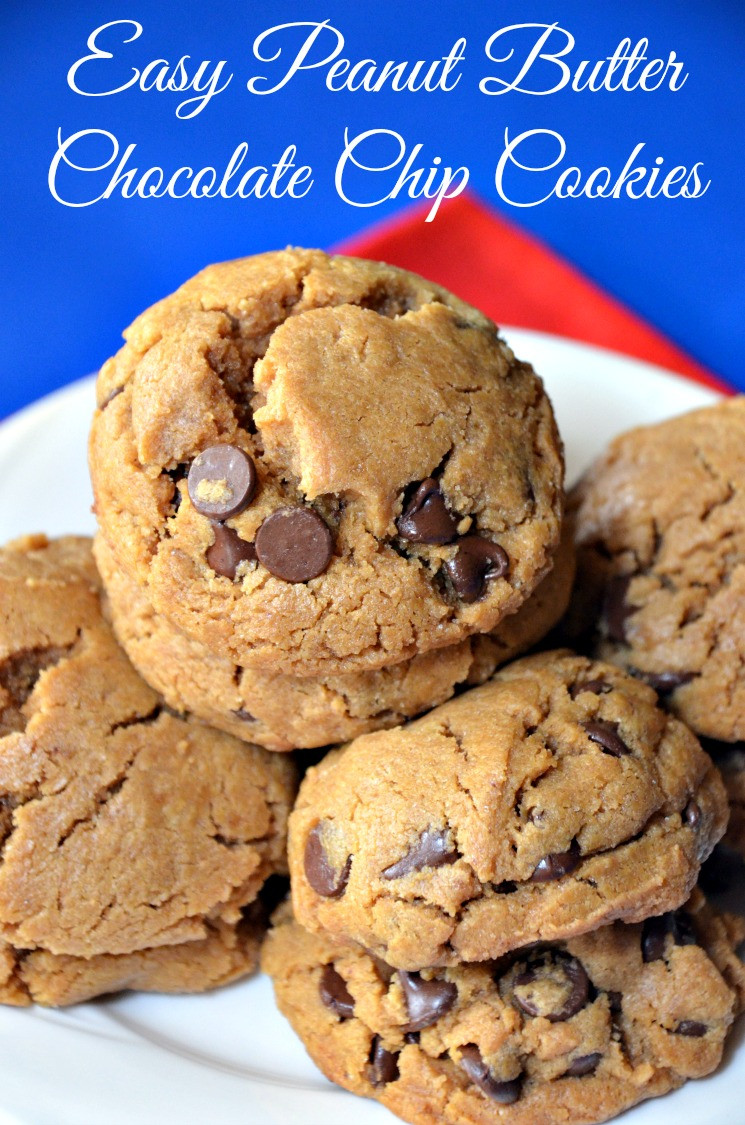 Peanut Butter Cookies Easy
 EASIEST PEANUT BUTTER CHOCOLATE CHIP COOKIES